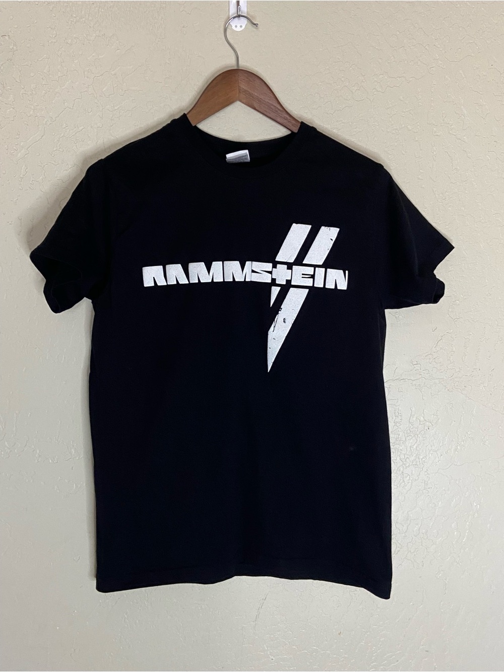 Rammstein “WeiBe Balken” (White Bars) Official Band Tee shirt double sided size